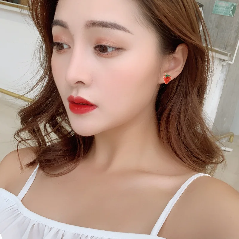 Celebrity Girls Strawberry Earrings Women