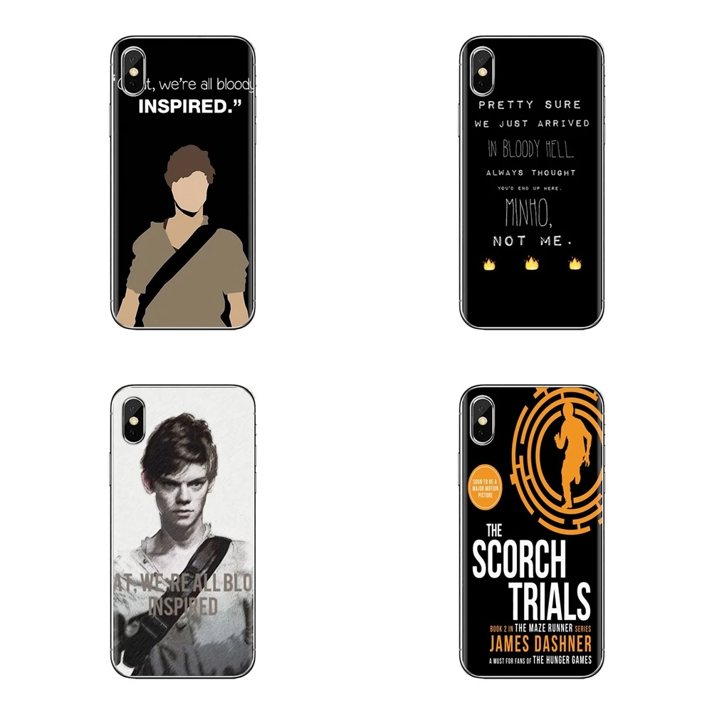 For iPhone XS Max XR X 4 4S 5 5S 5C SE 6 6S 7 8 Plus Samsung Galaxy J1 J3 J5 J7 A3 A5 MAZE RUNNER COLLAGE NEWT Mobile Phone Case |