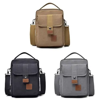 

Men's Small Handbag Canvas Messenger Chest Bag Vintage Shoulder Crossbody Bags Satchel Hot New