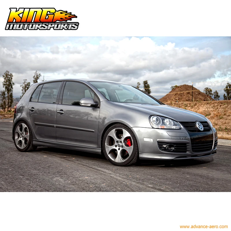 Подходит для 06 07 08 09 VW Golf Gti Mkv Mk5 Mk6 боковые юбки губ треугольный уретан ПУ|skirt lip|side