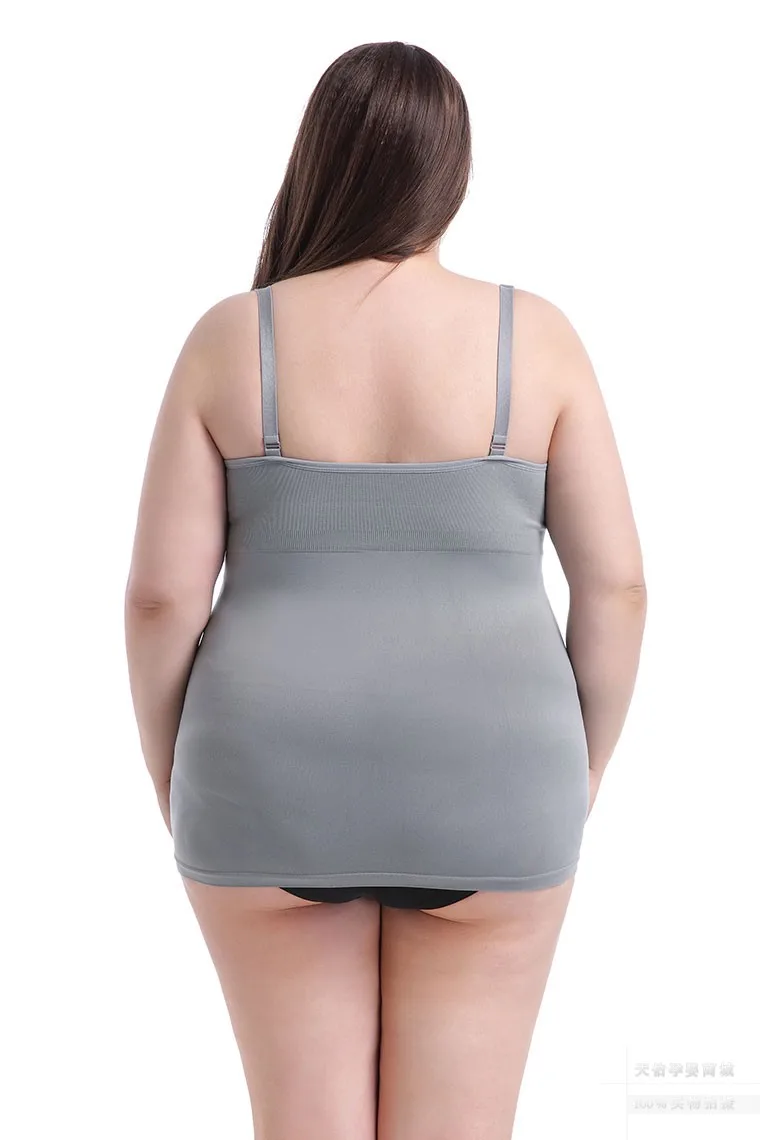 Plus size breastfeeding vest with chest pad free of underwear postpartum nursing strap elastic bottoming shirt 100 kg
