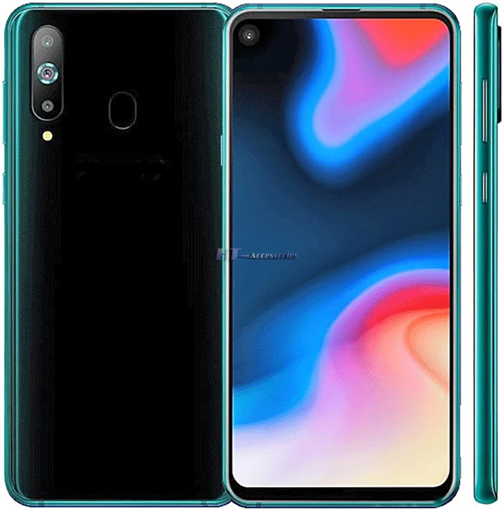 Новая стеклянная крышка для задней камеры samsung Galaxy A8S A9 star pro G8870 с металлическим кольцом-держателем