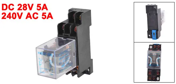 24V DC Coil General Purpose Power Relay MY2NJ HH52P-L 8PIN 5A w PYF08A Socket