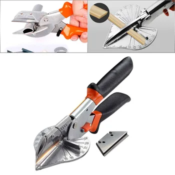

OneverTrunking Scissors Orange 45/90 Degrees Clear Scale Steel Blade Wire Duct Cutter Angle Cutting Scissors Multi-Function