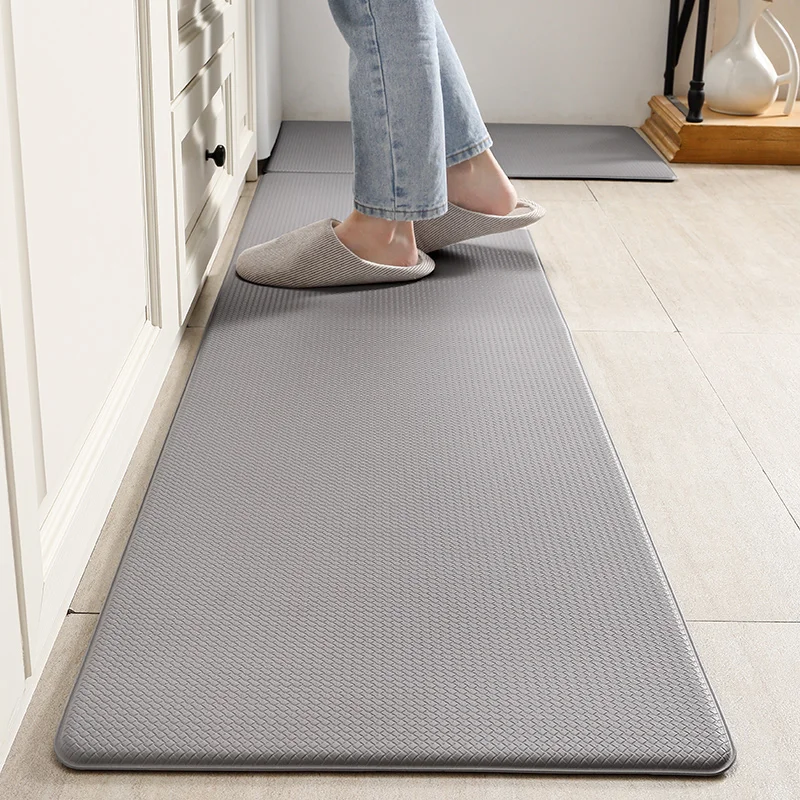 Alfombra impermeable de PVC de PU para dormitorio, felpudo largo