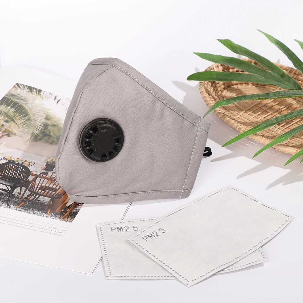 Горячий дышащий хлопок PM2.5 фильтр Анти Дымчатая маска дыхание Анти-пыль рот маска фильтр с активированным углем респиратор маска лицо