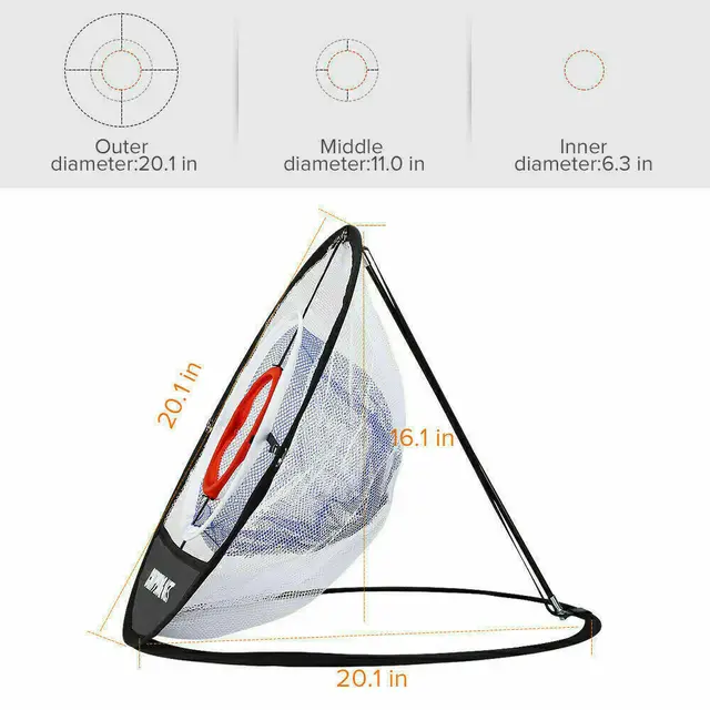 Gyakorold A Szabadtéri Edzés Nettó Golf Chopping Pop-Up Hordozható Segélyzsák Összecsukható, Könnyen Sp2754 - Image 5