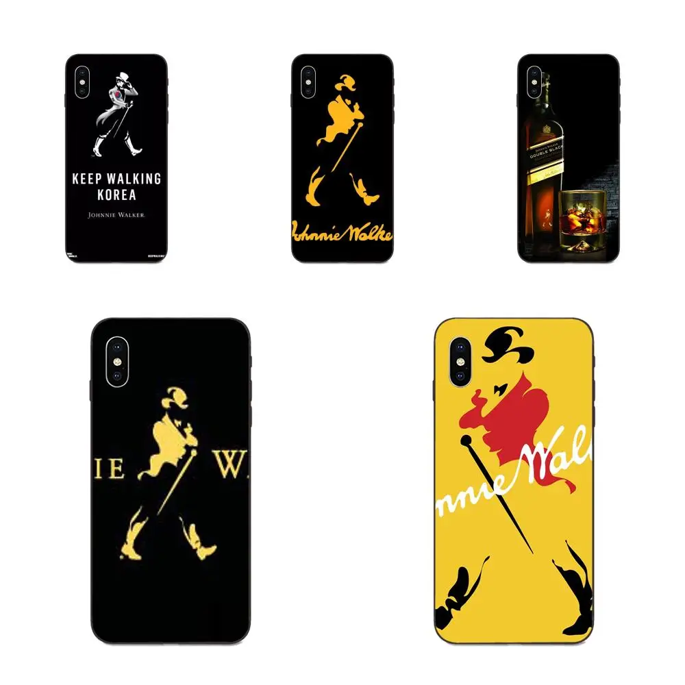 Classic Whiskey Johnnie Walker Soft Art Print Cover Case For Apple iPhone 4 4S 5 5S SE 6 6S 7 8 11 Plus X XS Max XR Pro | Мобильные