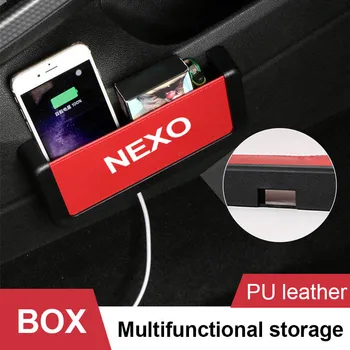 

Car Organizer Box For Hyundai Nexo Small things Storage Organizer Pouch Bag Phone Holder Pocket Car Accessories Interior