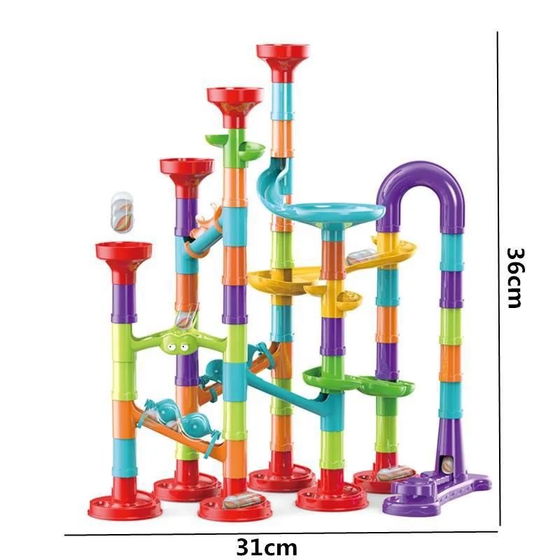 

Variety Track Ball Slide Building Blocks Maze Pipe Assembly DIY Building Bricks Children's Early Education Toys Birthday Gift