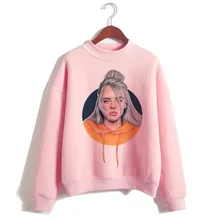 Billie Eilish, худи, женская одежда, толстовка, Корейская, 90 s, с капюшоном, Harajuku, с принтом, толстовки, уличная, топ, повседневная, ulzzang, капюшон