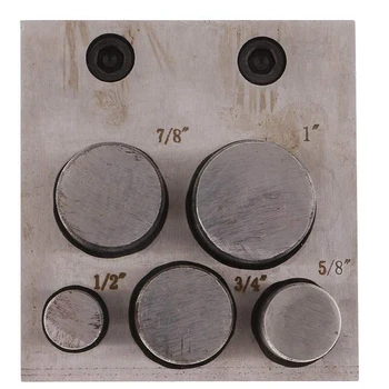 

Jewelers Disc Cutter Punch Set Metal Circle Round Mold Cutting Punching Jewelry Tools 5 Holes
