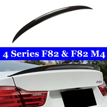 

For BMW 4 Series F82 M4 420i 435i 440i 2-door Coupe Performance CF Carbon Materials Gloss Black Spoiler Rear Trunk Wing