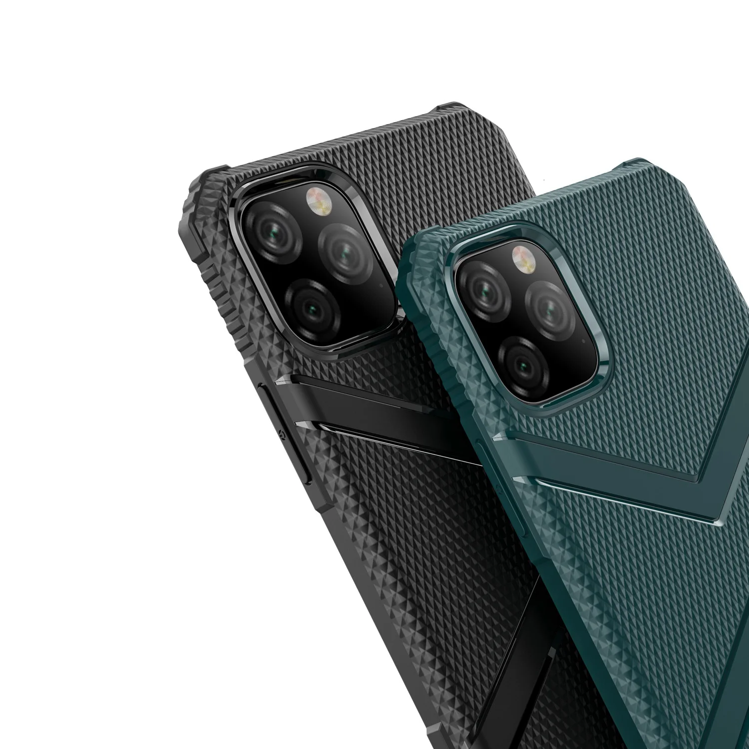 1000 шт ТПУ Нескользящие бронированные Чехлы для Apple iPhone 11 Pro XS Max XR X Силиконовый противоударный чехол для телефона прочный усиленный чехол