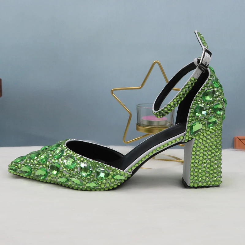 green sandals for wedding