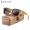 BARCUR Retro Men Sun Glasses Women Polarized Sunglasses Bamboo Handmade Wood Sunglasses Beach Wooden Glasses Oculos de sol 1