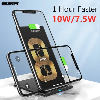 

ESR Fast Qi Wireless Quick Charger 10W 7.5W for iPhone 11 Pro Xs Max Xr X 8 Plus Stand Fast Charging for Samsung S10 S9 S8 Plus
