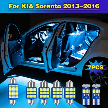 

7pcs Error Free Auto LED Bulbs Car Interior Dome Reading Light Trunk Lamp For KIA Sorento 2013 2014 2015 2016 Accessories