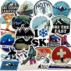 10/30/50Pcs Cartoon Ski Outdoor Stickers Waterproof Decal Laptop Motorcycle Luggage Snowboard Fridge Car Sticker