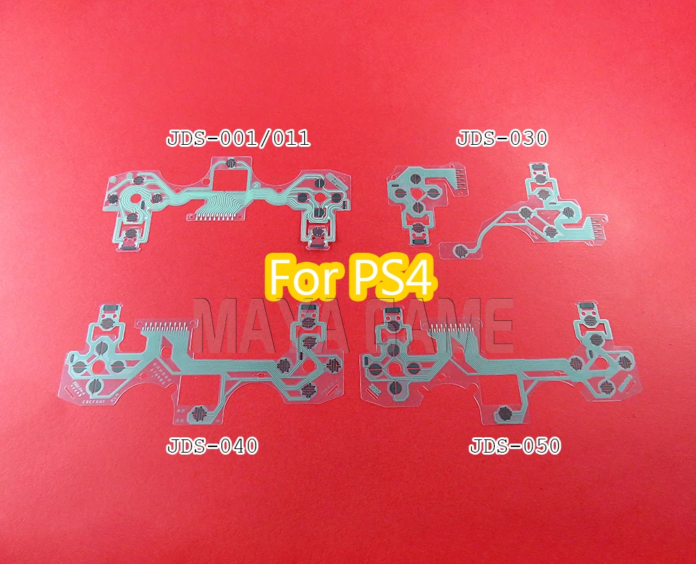 50 шт. JDS 001 030 040 050 Кнопка для замены ленточная печатная плата для PS4 контроллер зеленый кнопочная панель на проводимой пленке гибкий кабель PCB