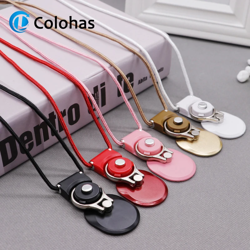 

Universal Lanyard Phones Strap for iPhone Xiaomi Huawei Keycord Lanyards Finger Ring Holder Stand For Mobile Phone Accessories