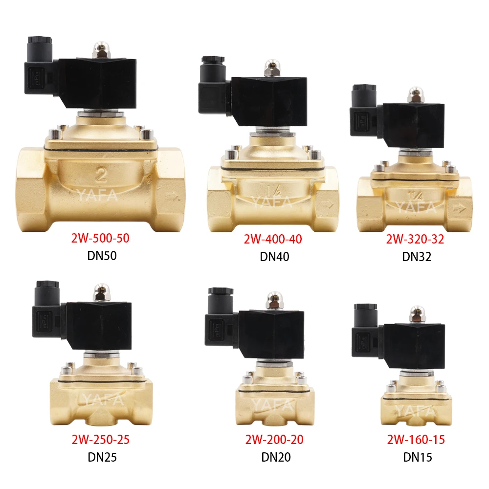 Normally Closed Solenoid Valve for Water Oil Air AC220V DC12V DC24V AC24V G3/8"toG2" Brass Electric Solenoid Valve NBR or VITON. with vacuum switch solenoid valve