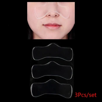 

3Pcs Clear/Skin Color Reusable Women Skin Care Tightening Chest Neck Anti Wrinkle Pads Chest Stick Silicone Wrinkle Removal Pad