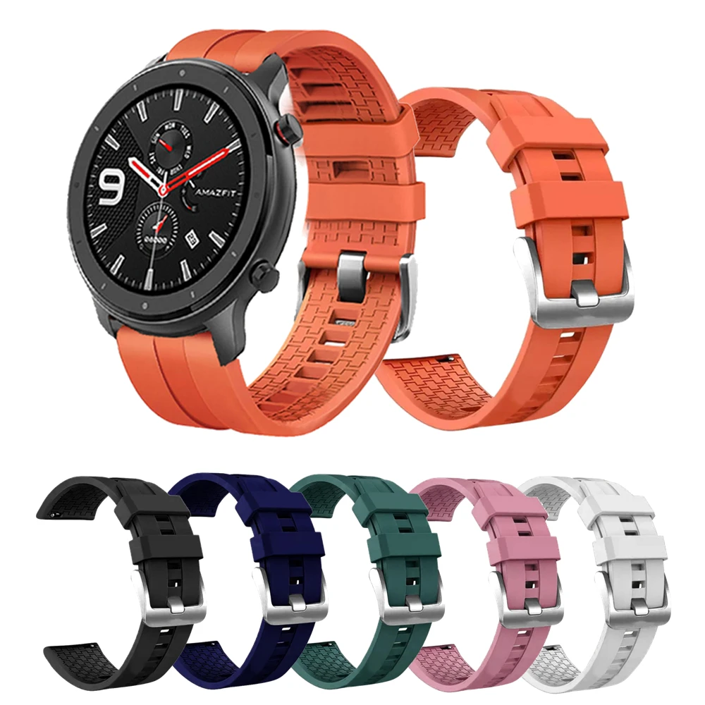 Ремешок сменный для Xiaomi Amazfit Gtr 47 мм силиконовый браслет смарт-часов Polar Vantage M 22 |