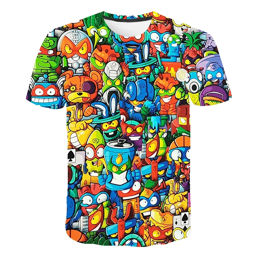 Super Zings T Shirt Kids Toddler Anime Game Streetwear Short Sleeve Children's T-Shirt Superzings Tshirt Children Clothes Tops