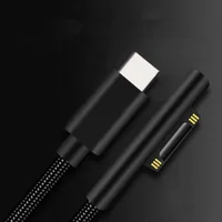 Adaptador de fuente de alimentación USB tipo C para tableta, Cable de carga rápida de 1,5 m, 65W, 15V, 3A, PD, para Microsoft Surface Pro 3, 4, 5, 6 GO