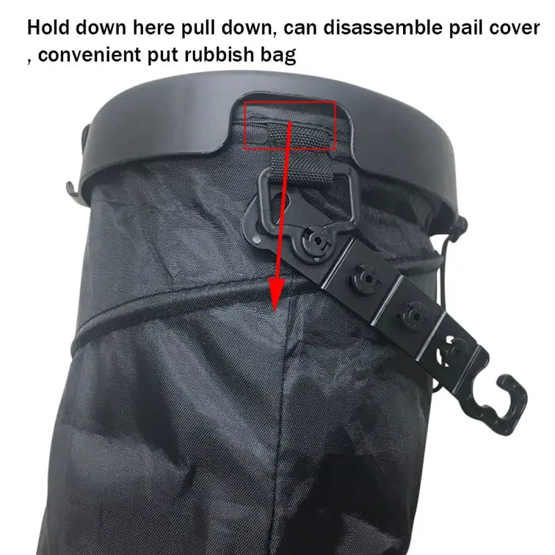 Car Portable Trash Bin Can Folding Garbage Dustbin Holder Rubbish Case Auto Organizer Storage Bag Car Accessories