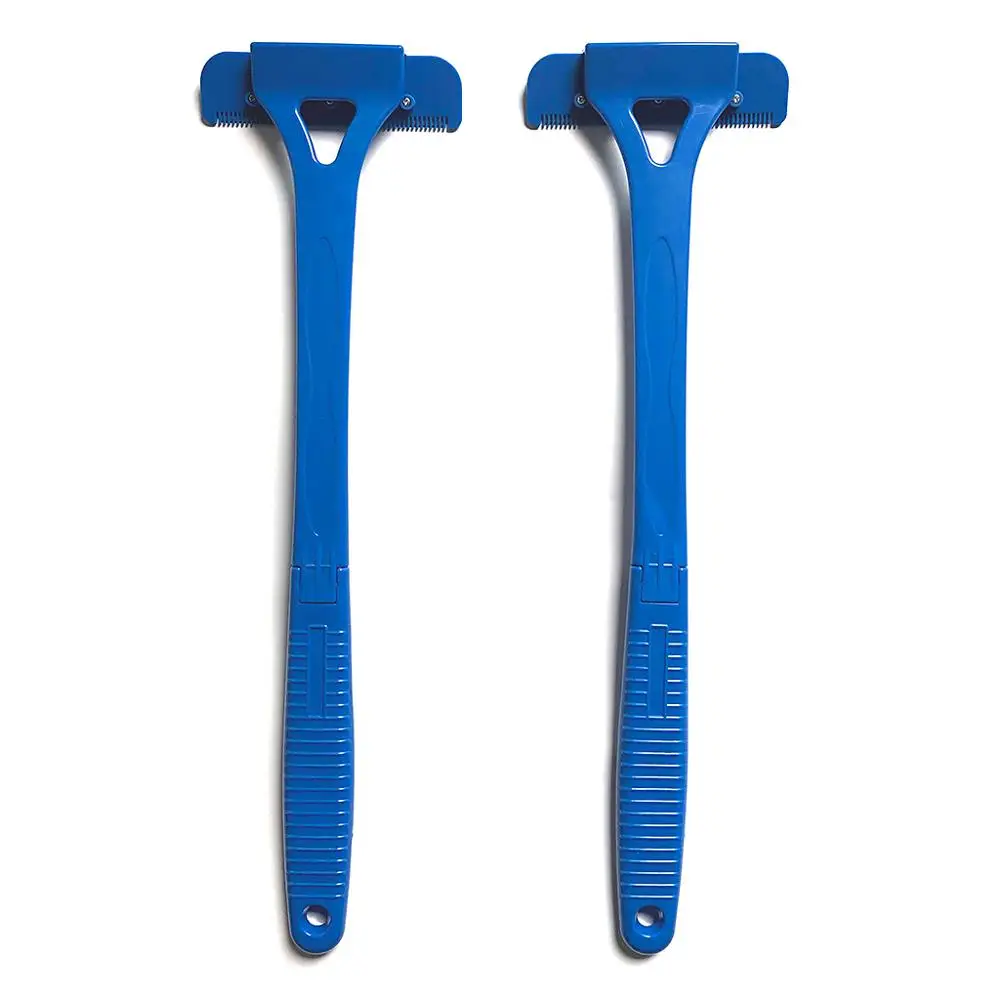 Foldable Long Handle Men Manual Back Hair Shaver Blade Trimmer DIY Body Leg Hairs Razor