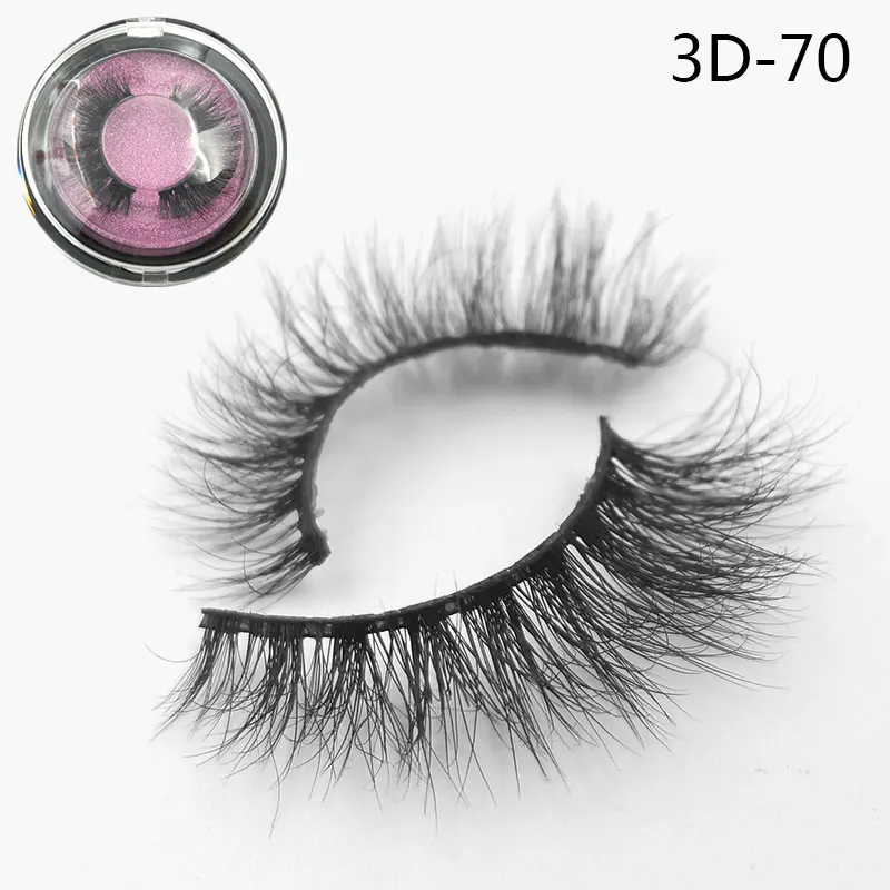 Iflovedekd ThinkShow 3D норковые ресницы 3D Искусственные накладные Ресницы MINK частная этикетка собственный бренд на заказ - Цвет: 3D-70