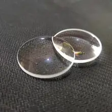 Оптическая линза плоско-Выпуклое стекло K9 диаметр 27,4 мм, фокусное расстояние 57,7 мм линзы производитель заказное стекло Фокус лазер с покрытием