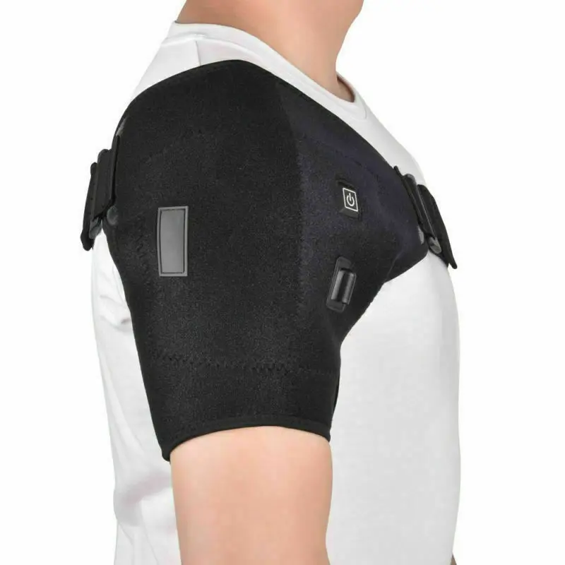 Регулируемый подогреваемый фиксатор для плеча с подогревом наплечный бандаж для плеча горячая холодная терапия обёрточная накладка задняя защита