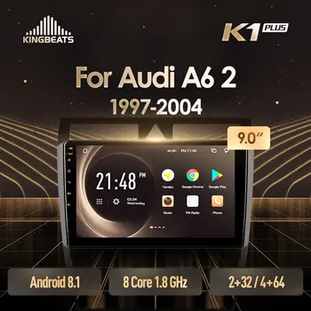 

KingBeats Android head unit 4G in Dash Car Radio Multimedia Video Player Navigation GPS For Audi A6 C5 1997-2004 S6 2 1999-2004
