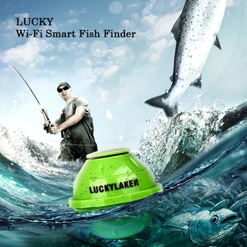 

125KHz Smart Sonar Wireless Wi-Fi Fishfinder 50M Depth Fish Finder Fish Detector for IOS for Android