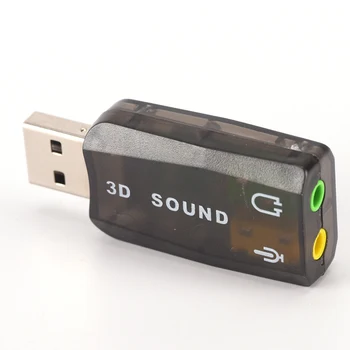 

3D USB Sound Card USB Audio 5.1 External USB Sound Card Audio Adapter Mic Speaker Audio Interface For Laptop PC mini Data