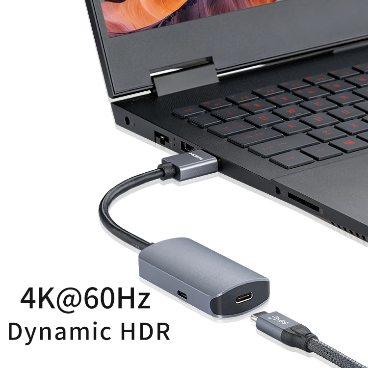 Macho para Usb-c Entrada para Hdmi Conversor de Saída Usb tipo c Novo Hdmi Fêmea Adaptador 3.1 4k @ 60hz Usb c Thunderbolt 3 2022 - Image 5