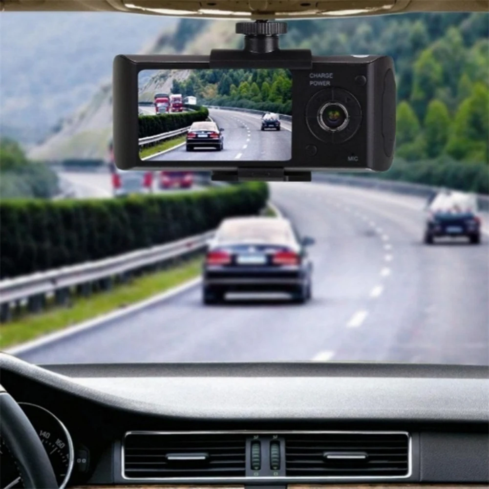  Auto driv recorder R300 GPS Dual Objektiv Schwerkraft Sensor Fahren Video Recorder Auto DVR Kamera 