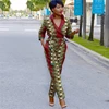 Vestidos African Dashiki Print Trousers Jumpsuit