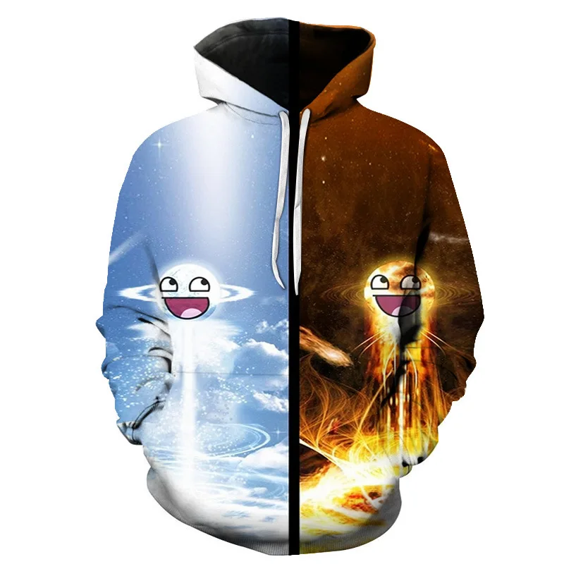

2021 New Fashion Men Clothing 3D Print Anime Men Hoodies Personality Cartoon Sweatshirts Men homme hoodies, Big Sizes S-6XL