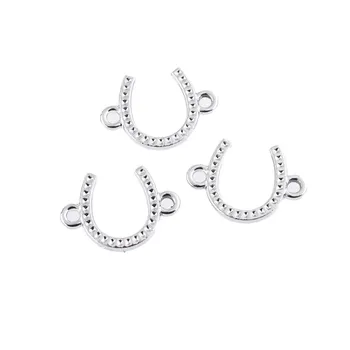 

10pcs/pack Gold/Silver Color Horseshoe Mouth Life Tree Charms Connector For Women Girls DIY Bracelet Jewelry Accessories