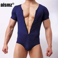 Aismz Тонкий Фитнес Мужской Бандаж боди для тела формирователь Бодибилдинг комбинезон корсет модал боксер для похудения нижнее белье