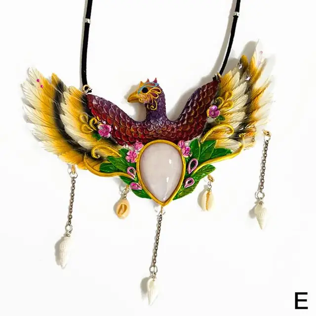 5 Color Creative Fashion New Animal Phoenix Resin Pendant for Home Wall Decoration Crafts Ornaments E
