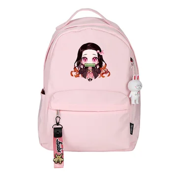 

Demon Slayer Kimetsu no Yaiba Cosplay Props CUTE Backpack Nezuko Large Capacity Knapsack Travel Outdoor Bag