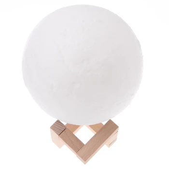 

3D Magical LED Luna Night Light Moon Lamp Desk USB Charging Night Light Home Decor 10cm