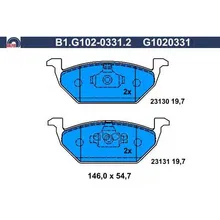 Колодки Тормозные Дисковые GALFER арт. B1.G102-0331.2