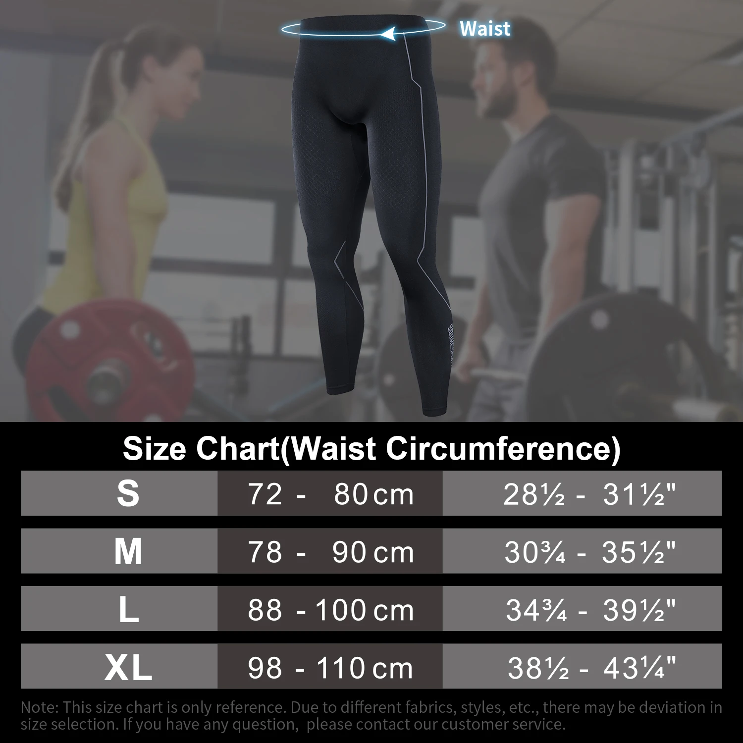 Souke Sports Men's Thermal Compression Flexible Leggings Cycling Skiing Running Jogging Pants