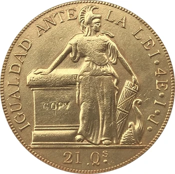 

Chile 1841 4 Escudos coin copy 29mm